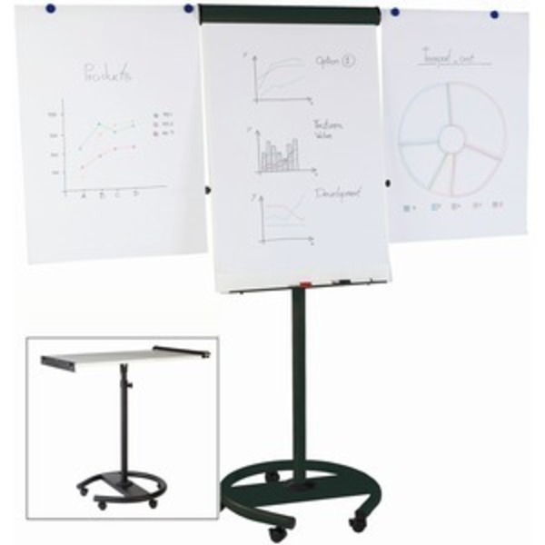 Mastervision Easel, Board, Mag, Black BVCEA4806156